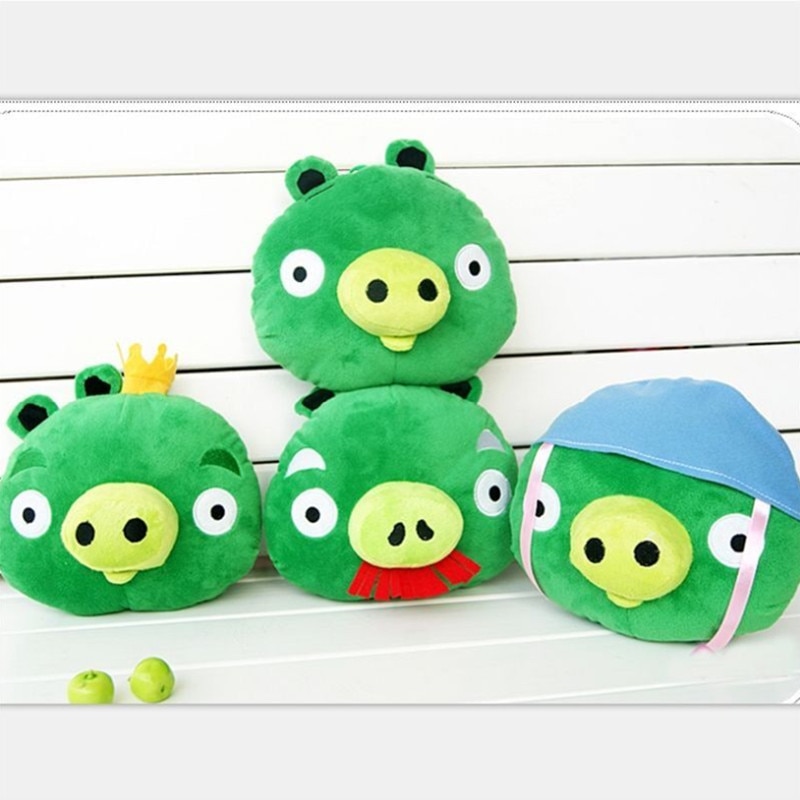 Game Angry Birds Piggies Plush Filled Green Pig 20Cm Pillow Bed Decoration Children Toy Creative Birthday - Mini Billiard Table